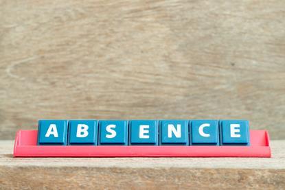 Absence scrabble tiles