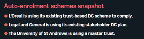 Auto-enrolment schemes snapshot