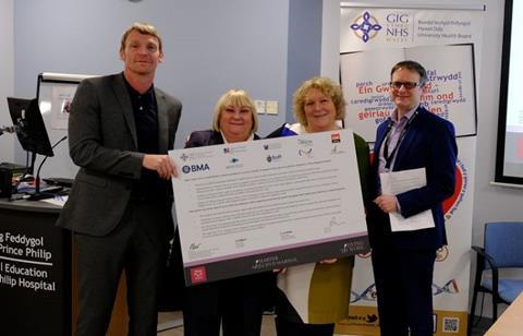 Hywel Dda University Health Board signs TUC Dying to Work Charter