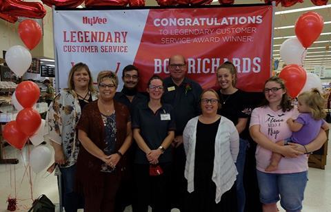 Hy-Vee rewards finest employee by rolling out the roll carpet