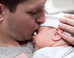 father and baby