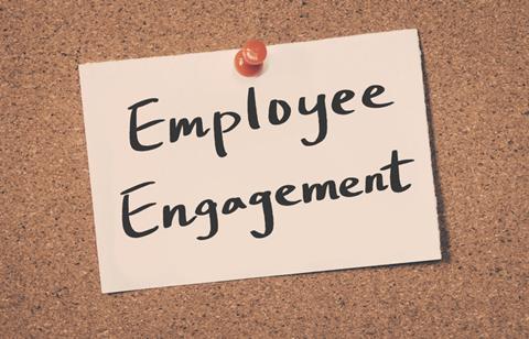 engaged with work workplace