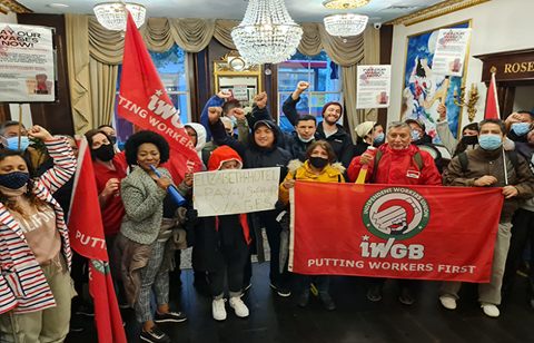 IWGB cleaners protest