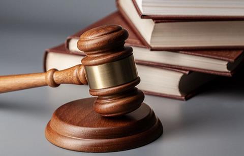 Legal hammer and gavel