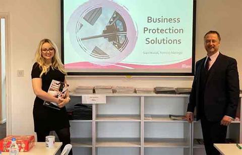 Sian and Rodney training day