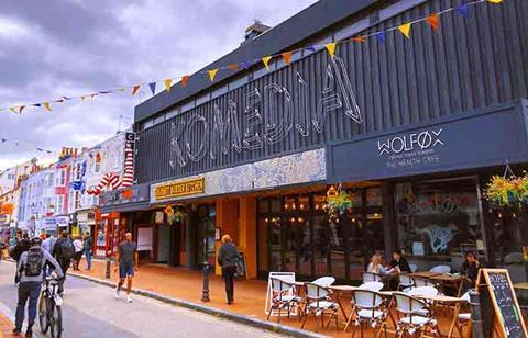 Outside Komedia