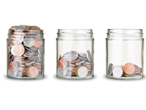 Pension coins jars