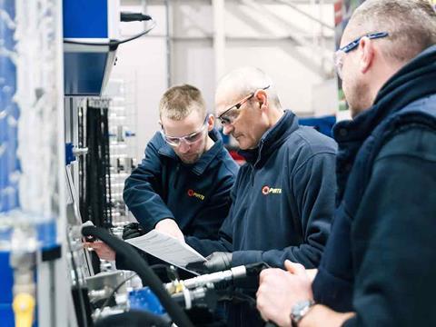Pirtek employees in a training centre