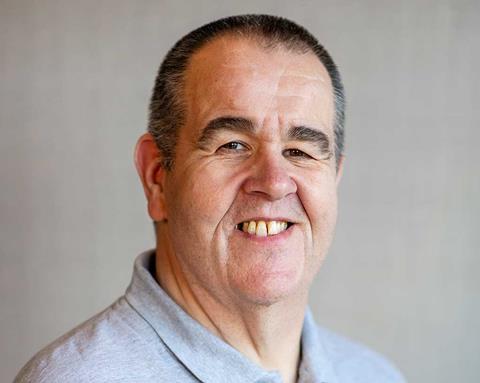 Image is a headshot of Martin Power from KP Snacks