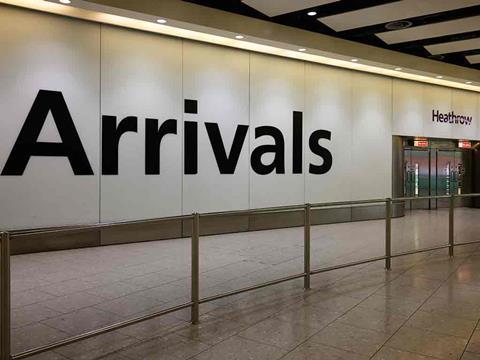 Arrivals at Heathrow Airport