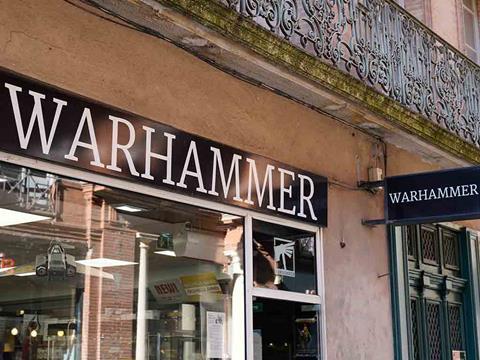 A Games Workshop Warhammer shop