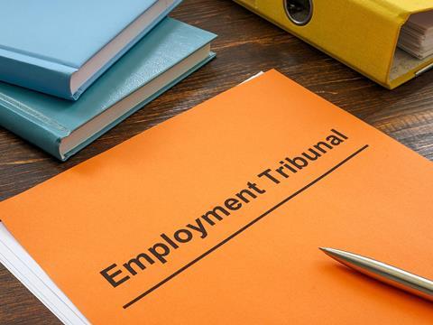 a folder that reads employment tribunal