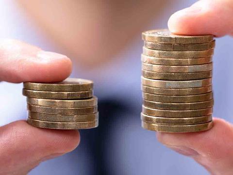coins symbolising a pay gap