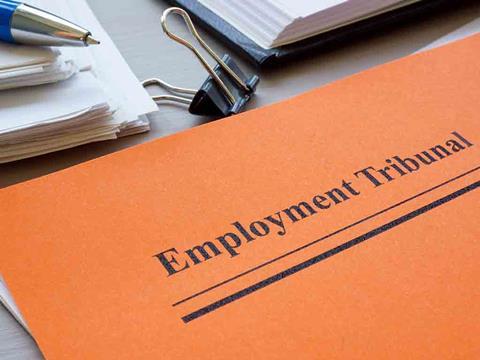 folder that says employment tribunal on it